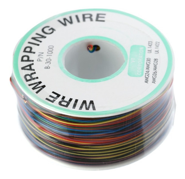 Wire Wrapping Rollo 250 Mts 8 Colores Cable Alambre Soldar 0