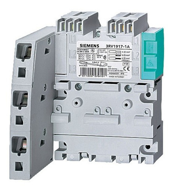 Base Colectora 3rv19 Con Alim Izq 400v 63amp Siemens 0