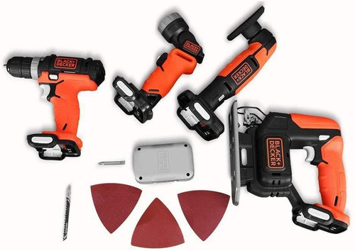 Taladro Percutor Lijadora Caladora Batería 12v Black Decker 0