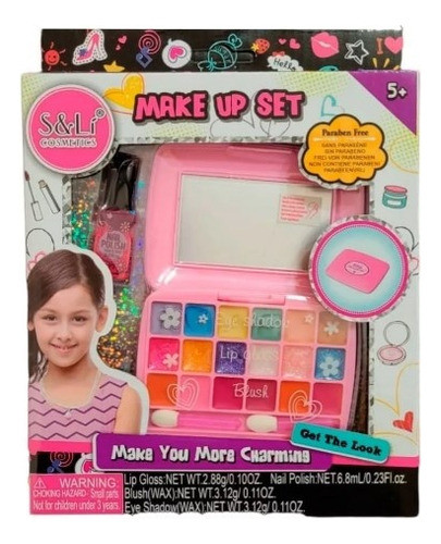 Set Maquillaje Estuche Con Espejo - Make Up Set 0