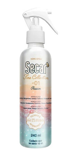 Odorizador Home Spray Secar Fine Collection 240ml Passion 0