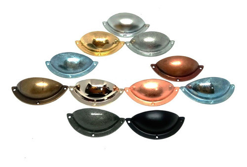 Tirador Manija Cubeta Lisa Vintage Mueble Dtr X 18 Unidades 0