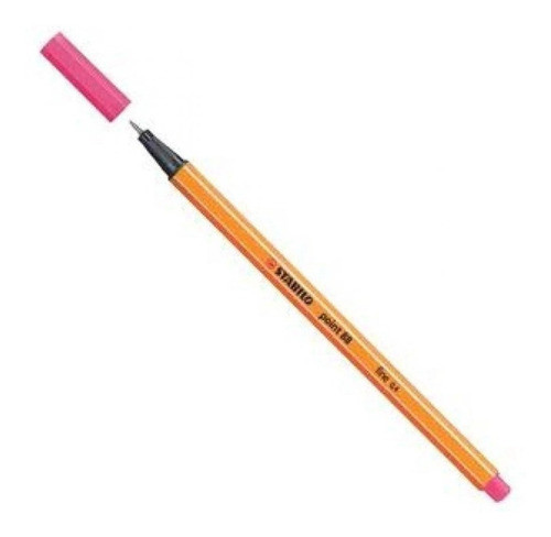 Caneta Hidrográfica Stabilo Point 88/17 Rosa Chiclete Fine 0