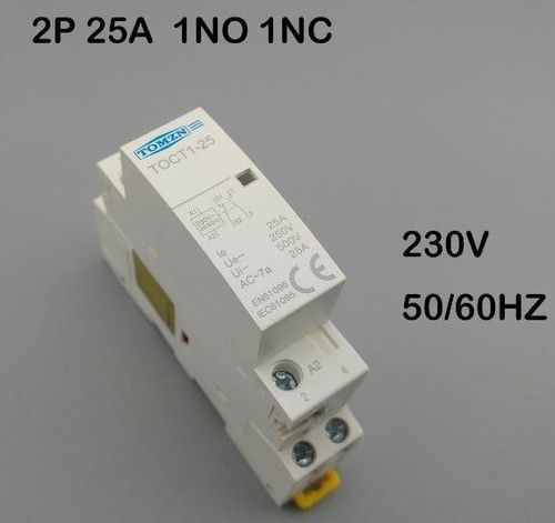 Contactor 2p 25a 1no 1nc 220v 0