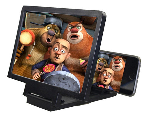 Pantalla Lupa Amplificadora Celular Zoom Plegable Soporte 0