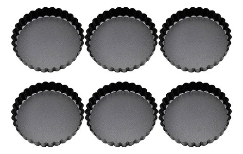 Mini Molde De Bolo De 6 Peças Com Fundo Removível, Torta De 0