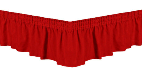 Saia Box Para Cama Casal Padrão 2 Elásticos Isa Vermelho 0