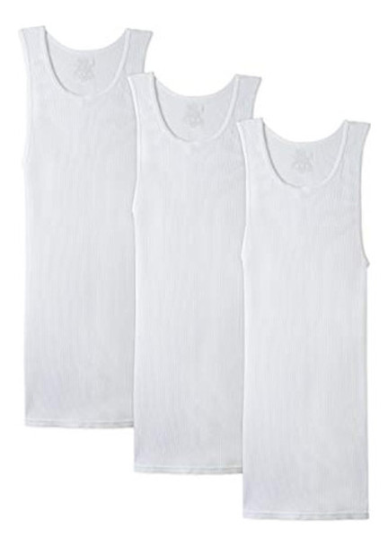 Fruto Del Telar Mensbig Hombre Blanco A-shirt (paquete De 3) 0