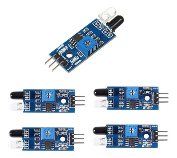 5 Unidades Módulo Ir Sensor Infrarrojo Compatible Arduino 0 5 Unidades Módulo Ir Sensor Infrarrojo Compatible Arduino 0