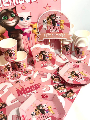 Cotillón Infantil Personalizado Premium X 15 Tom Rosa 0