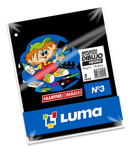 Repuesto Canson Negro N°3 Luma 0