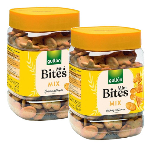 Kit 2 Biscoitos Sortidos Aperitivo Mini Crackers Gullón 350g 0