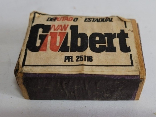 Caixa De Fósforo Coleção Campanha Deputado Ivan Gubert 1983 0