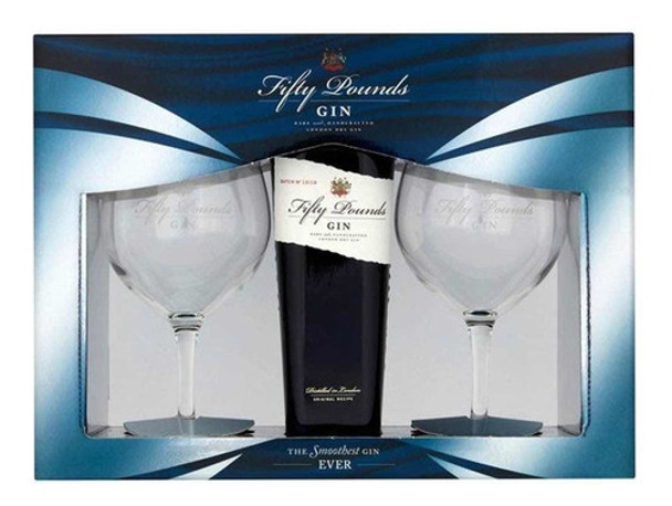 Gin Fifty Pounds Con Copas 0
