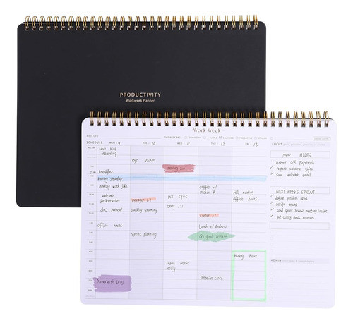 Planificador De Listas De Tareas Semanales Con Horario Por H 0