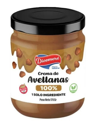 Crema De Avellanas 100%  Dicomere 170 G 0