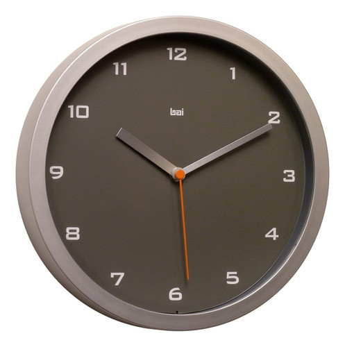 Bai  Reloj De Pared De Diseño, Gotham Charcoal 0