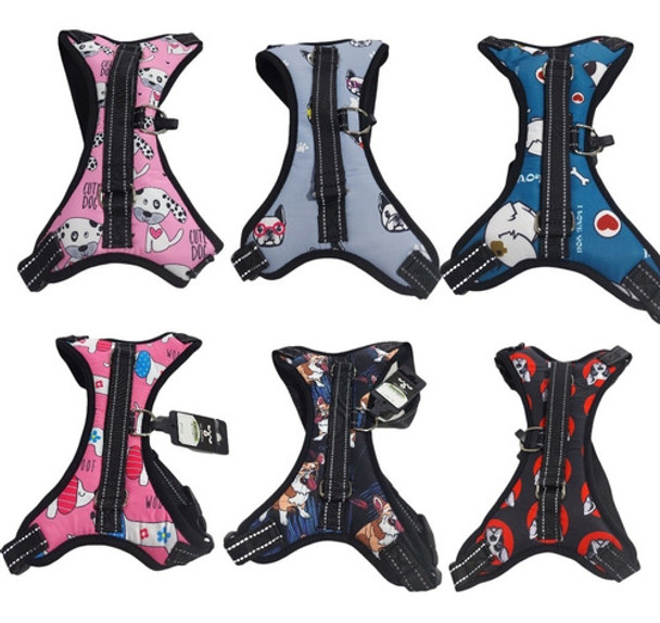 Arnes Pretal Pechera Perro Con Diseño Talle Xl / 28 A 45 Kg 0