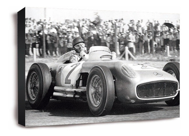 Juan Manuel Fangio Lamina En Bastidor Para Colgar Y Decorar 0 Juan Manuel Fangio Lamina En Bastidor Para Colgar Y Decorar 0