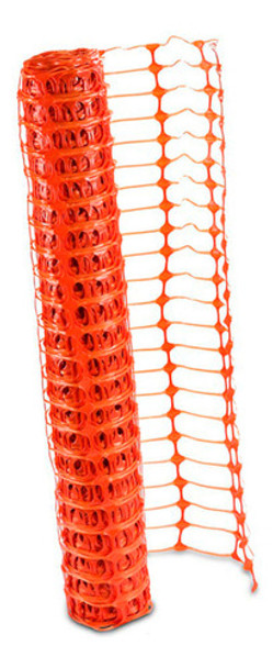 Rollo De Malla Plástica Naranja Para Delimitar De Obras 1x50 0