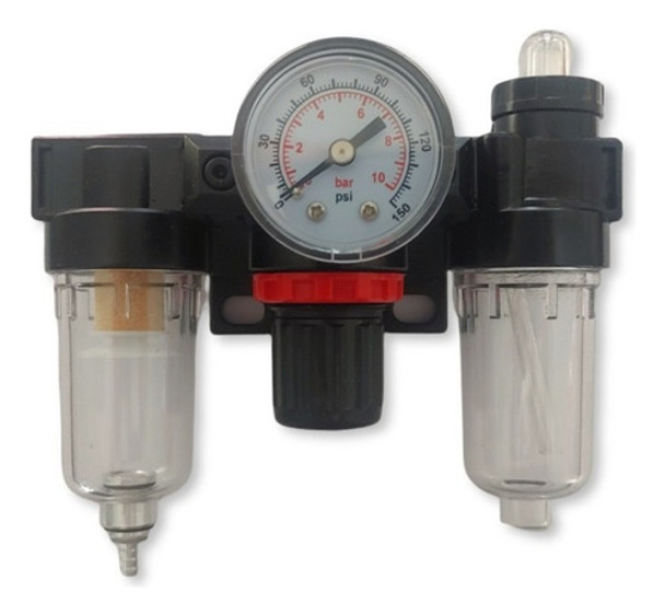 Filtro Regulador Manometro Trampa Agua Lubricador Eurotech 0 Filtro Regulador Manometro Trampa Agua Lubricador Eurotech 0