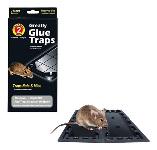 Trampa Adhesiva Rata/ratón  X 5 Negra 0