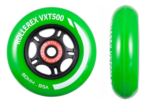 Ruedas Vxt500 Para Patines En Linea 72mm Verde 2un 0