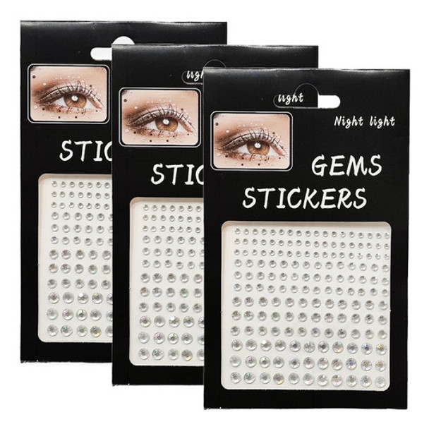Strass Gemas Autoadhesivas Para Rostro Cara Cuerpo Deco X3 0