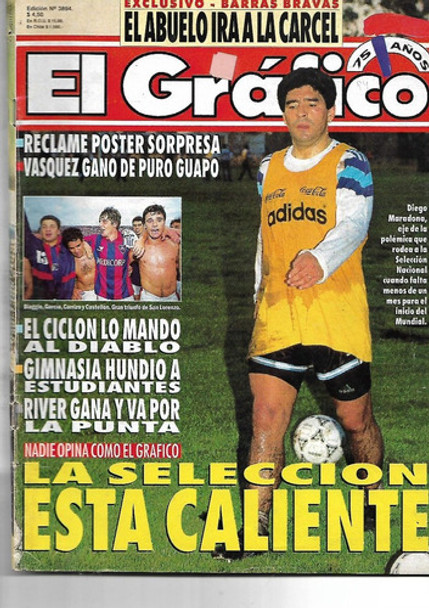 Revista El Gráfico Nº3894 1994 Maradona Bioy Casares Llanes 0 Revista El Gráfico Nº3894 1994 Maradona Bioy Casares Llanes 0