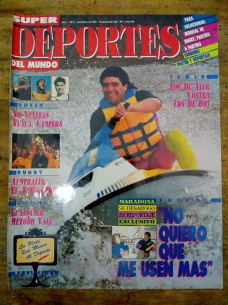 Recorte Diego Armando Maradona En Moto De Agua 0