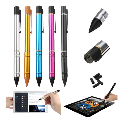 2,3 Mm Fina Punta Activa Capacitiva Táctil Stylus Pen Para T 0