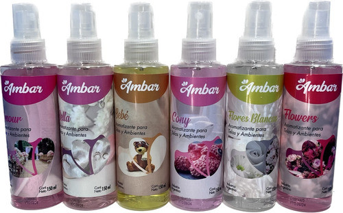 Aromatizador Textil Y De Ambientes   Ámbar  Pack 6 Unidades- 0