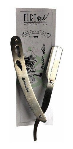 Navaja De Corte Barber Line Eurostil Profesional Acero Inox 0