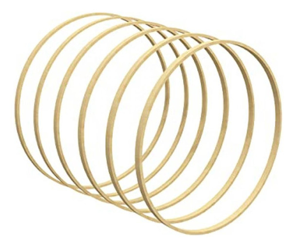 Aros De Bambu Par Manualidades 20cm X 6u. 0