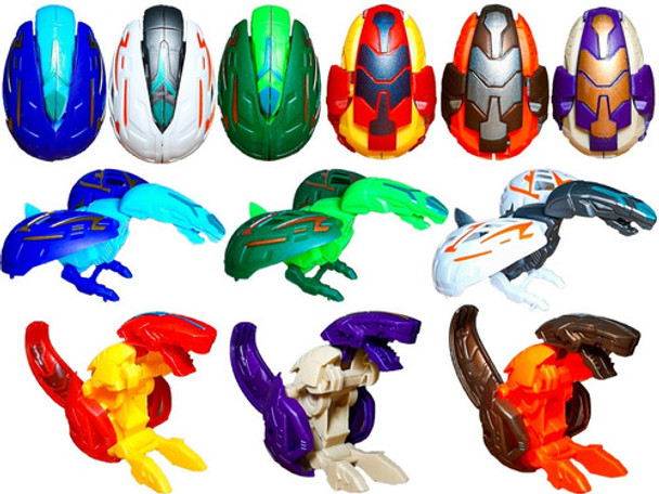 Huevo De Dinosaurio Robot Transformer Convertible Juguete X3 0