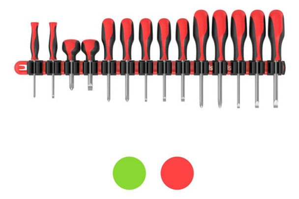 Juego Destornilladores Con Soporte De Pared 14 Piezas 0