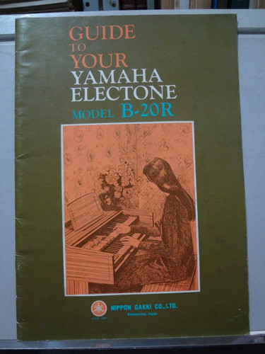 Livro Guia E Catalogo Orgão Yamaha Electone B 20r 0