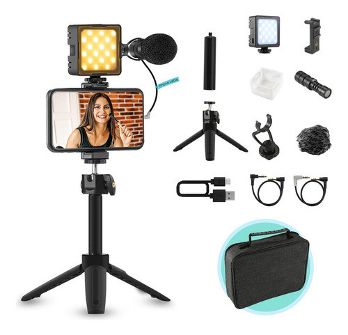 Sutefoto Kit De Vlogging Para Smartphone, Kit De Vlog De Tel 0