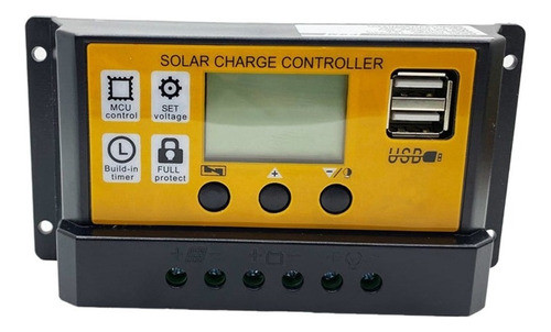 Controlador De Carga Do Regulador De Painel Solar 12v / 70a 0