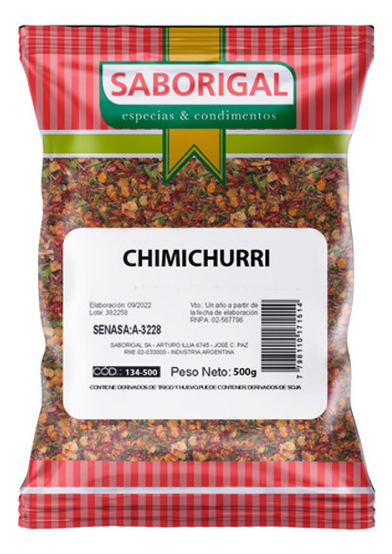 Chimichurri Saborigal 10 Bolsas 500g 0 Chimichurri Saborigal 10 Bolsas 500g 0