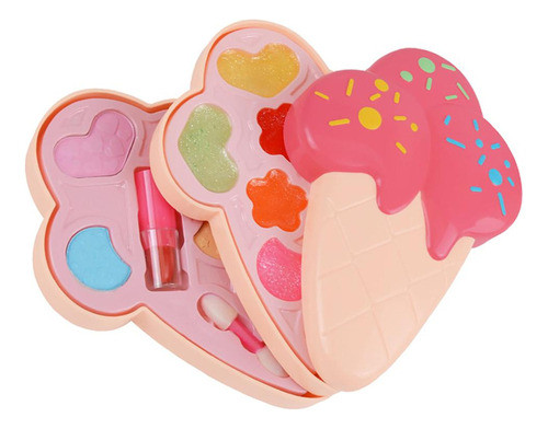 B Kit De Brinquedo De Maquiagem Lavável Em Forma De Sorvete 0