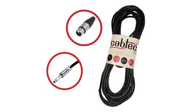 Cable Xlr Canon Hembra A Plug Mono 3 Metros Cab-tec 0