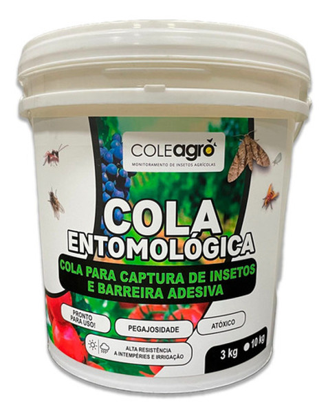 Cola Entomológica 3kg Armadilha Insetos Agricultura Orgânica 0