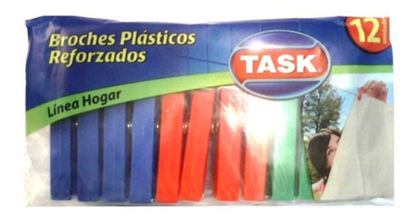 Pack X 3 Unid Broches  Plastico 12 Un Task 0