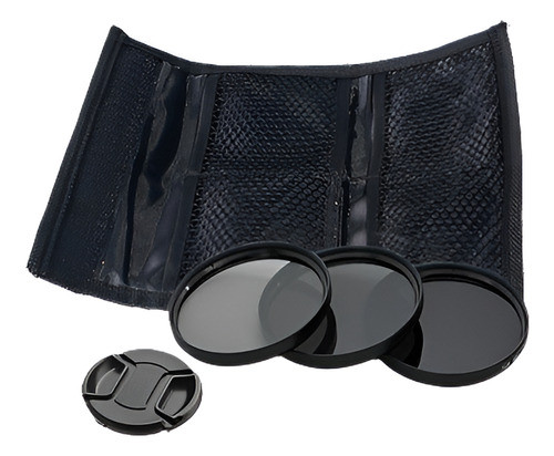 52mm Nd2 + Nd4 + Nd8 + Lente Tapa Filtro Conjunto Kit De Den 0