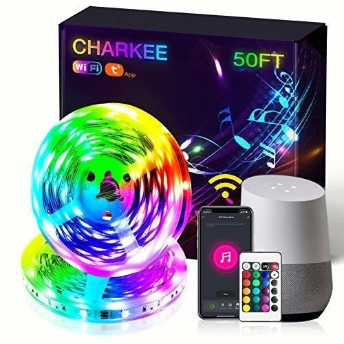 Tiras De Luces Led, Luces Led Inteligentes Charkee De 50 Pie 0
