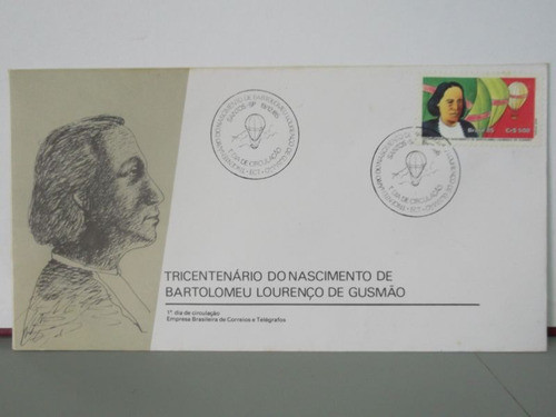 Envelope Tricentenário Do Nascimento  Bartolomeu Lourenço 0