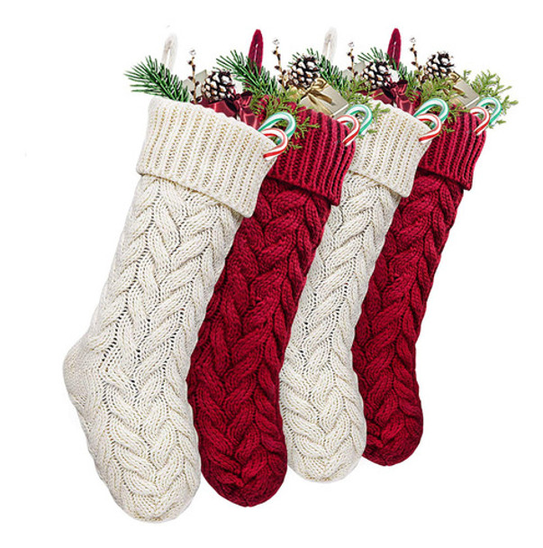 Limbridge Medias De Navidad, 4 Unidades De 18 Pulgadas, De P 0 Limbridge Medias De Navidad, 4 Unidades De 18 Pulgadas, De P 0
