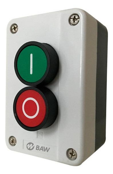 Caja Con 2 Pulsadores Baw - Verde 1 Na + Rojo 1 Nc - Ip55 0 Caja Con 2 Pulsadores Baw - Verde 1 Na + Rojo 1 Nc - Ip55 0