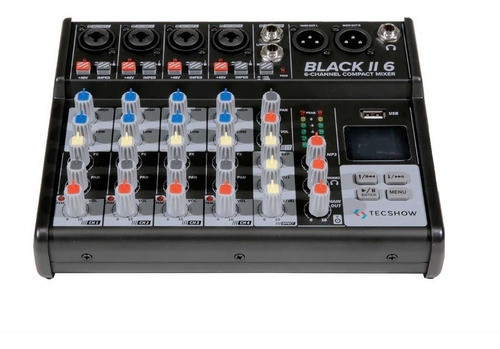 Consola Mixer Usb Grabacion Bluetooth 6 Canales Black 6 0